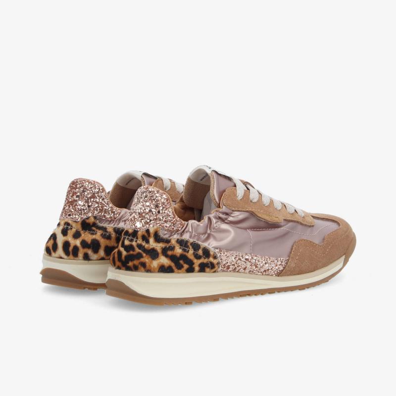 CAMDEN SNEAKER W - NYL/SDE/GLITTER - ROSE